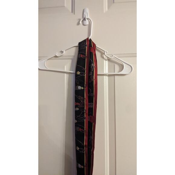 Talbots Tassel Design Driving Scarf 100 Percent Silk - Picture 1 of 6
